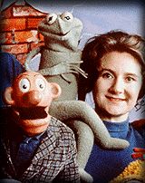 Jane Henson, Kermit, and Sam
