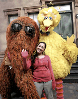 Leela, Big Bird and Snuffy