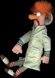 beaker muppet plush doll